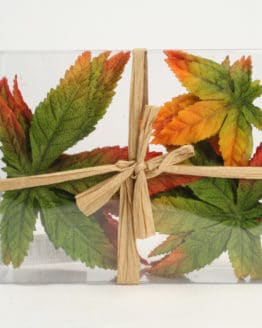 Künstliche Ahornblätter, grün-orange - herbst, dekoaccessoires